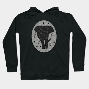 "Harmony of Elephants and Music" Hoodie